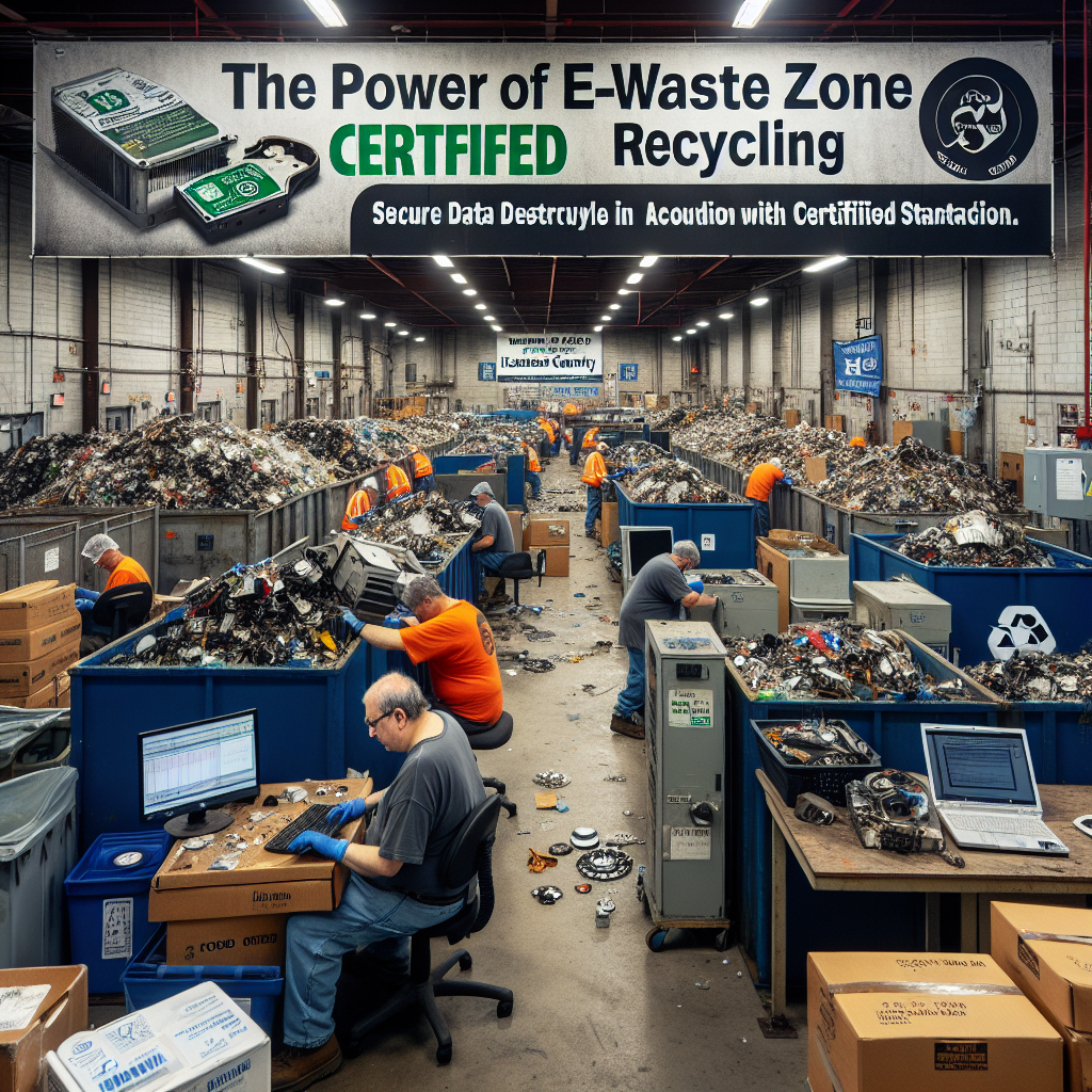 The Power of E-Waste Zone Certified Recycling: Empowering Hudson County's Industrial Sector with Secure Data Destruction